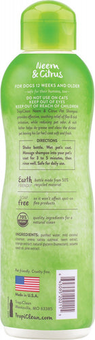 Tropiclean Neem Flea & Tick Shampoo for Dogs