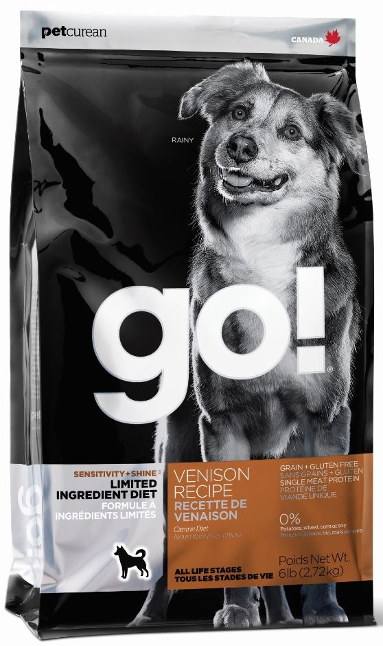 Petcurean Go! Sensitivity and Shine Limited Ingredient Venison Recipe Dry Dog Food