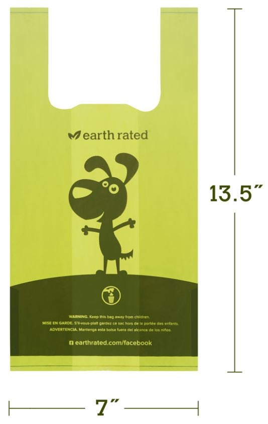 Earth Rated Unscented Dog Handle Bags 120-Count