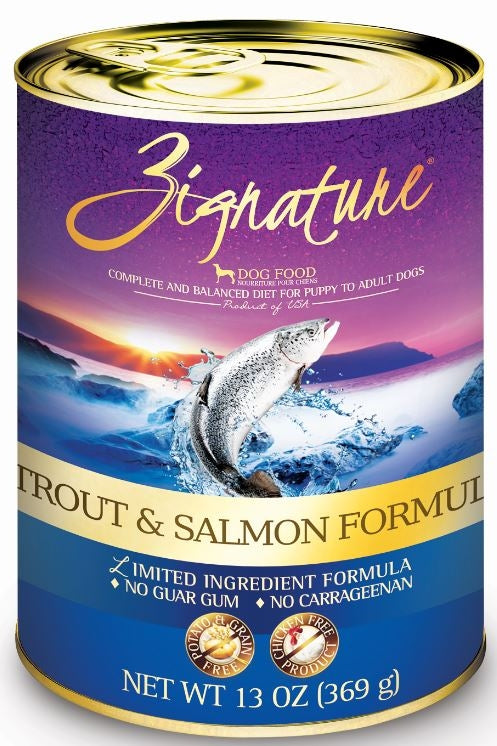 Zignature Trout and Salmon Limited Ingredient Formula Canned Dog Food