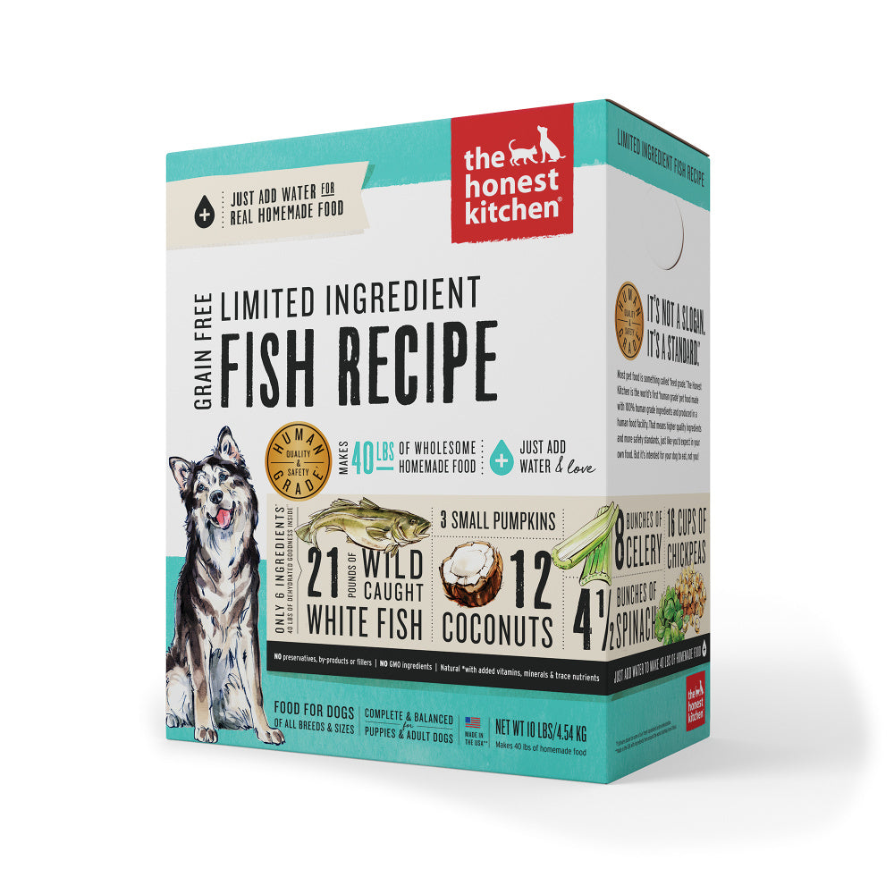 The Honest Kitchen Limited Ingredient Fish Recipe Dehydrated Dog