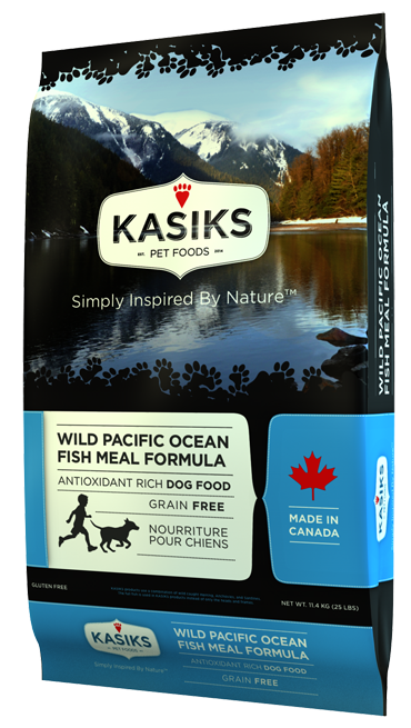 Kasiks Grain Free Wild Pacific Ocean Fish Meal Formula Dry Dog Food