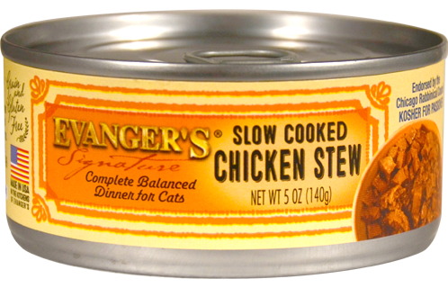 Evanger's Signature Series Grain Free Slow Cooked Chicken Stew Canned Cat Food