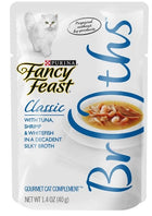 Fancy Feast Classic Broths with Tuna, Shrimp & Whitefish Cat Food Pouches