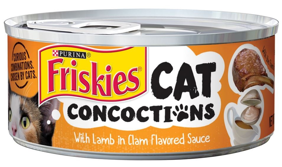 Friskies Cat Concoctions  with Lamb in Clam Flavored Sauce Canned Cat Food