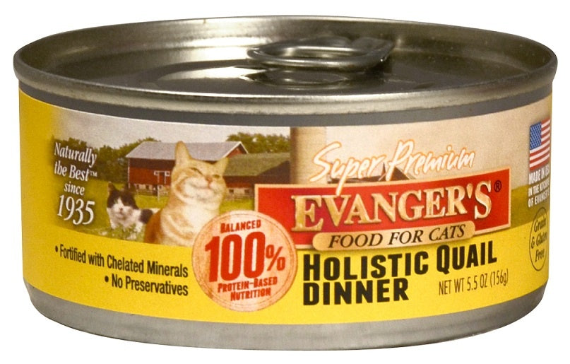 Evangers Super Premium Holistic Quail Dinner Canned Cat Food