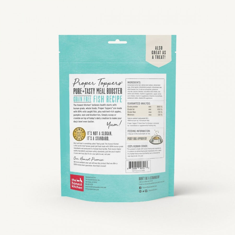 The Honest Kitchen PROPER TOPPERS Grain Free Fish Dog Food Pouch