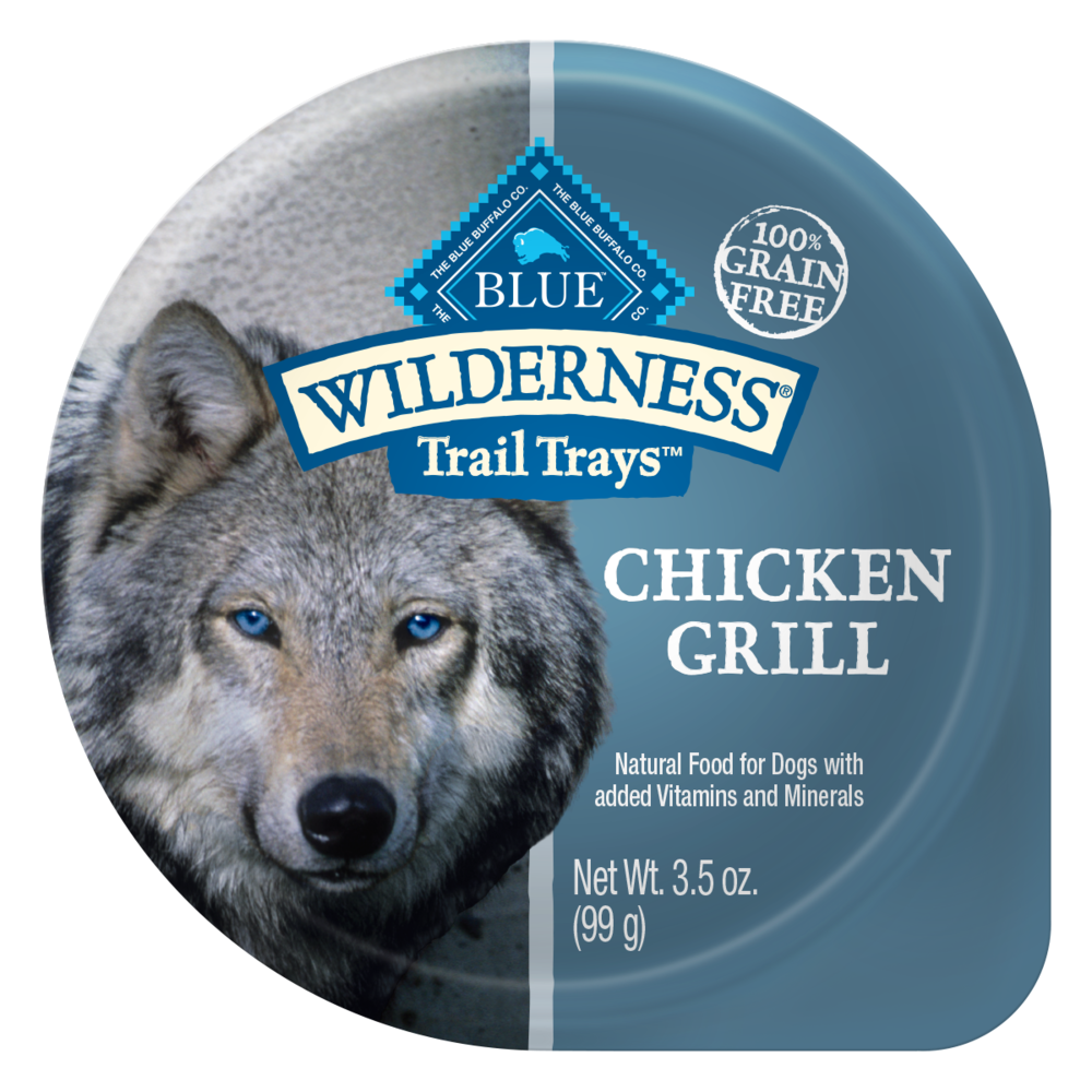 Blue Buffalo Wilderness Trail Trays Chicken Grill Dog Food Cup