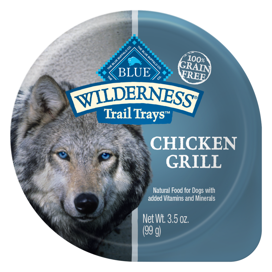 Blue Buffalo Wilderness Trail Trays Chicken Grill Dog Food Cup