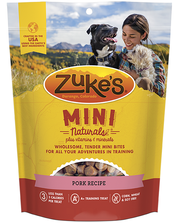 Zukes Roasted Pork Mini Naturals Dog Treats