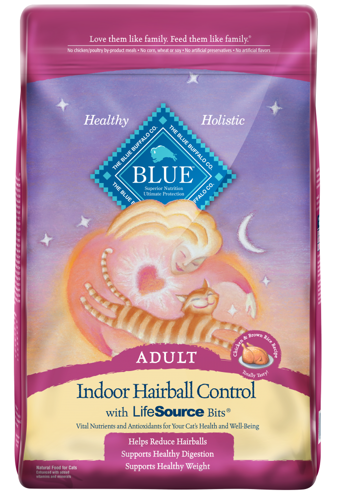 Blue Buffalo Indoor Hairball Control Chicken & Brown Rice Recipe Dry Cat Food