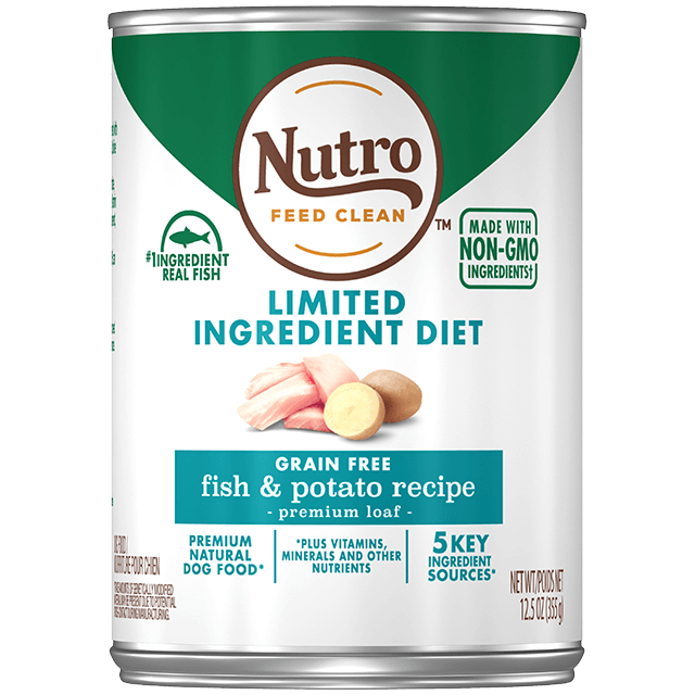 Nutro Premium Loaf Limited Ingredient Diet Fish & Potato Recipe Canned Dog Food