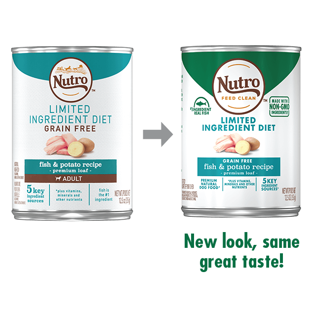 Nutro Premium Loaf Limited Ingredient Diet Fish & Potato Recipe Canned Dog Food