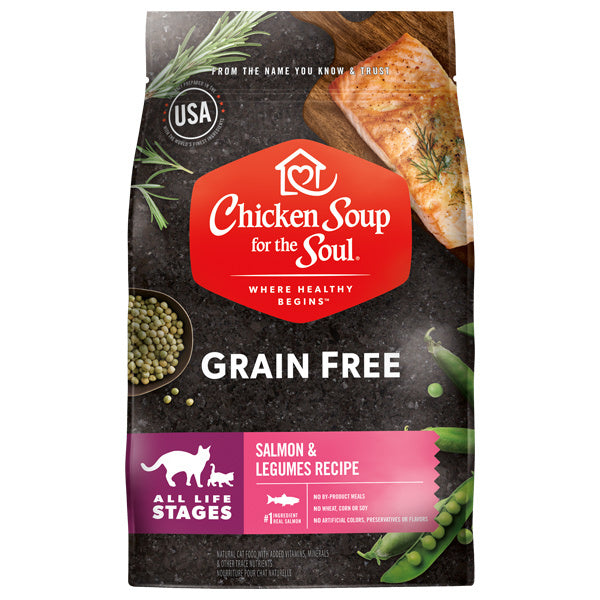 Chicken Soup for the Soul Grain Free Salmon and Legume Limited Ingredient Diet Dry Cat Food