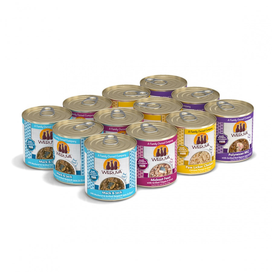 Weruva Classic The 10 Ounce Pounce Grain Free Canned Cat Food Variety Pack