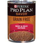 Purina Pro Plan Savor Grain Free Classic Adult Beef & Peas Entree Canned Dog Food