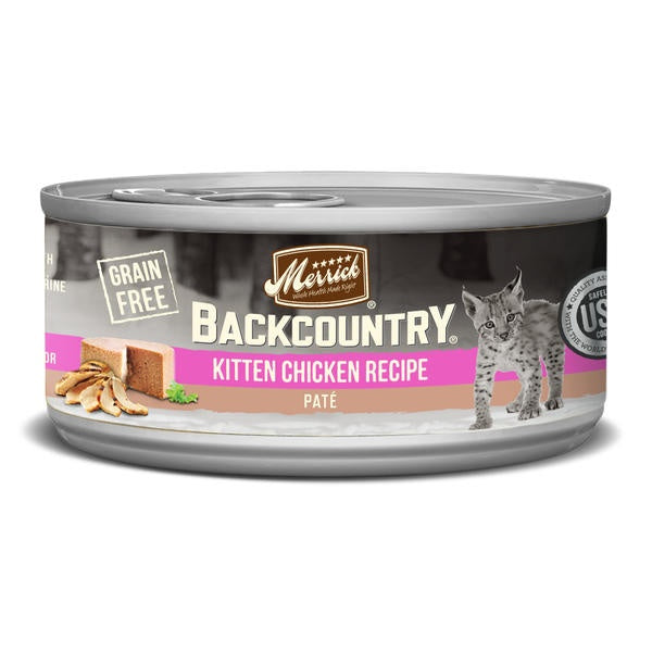 Merrick Backcountry Grain Free Chicken Kitten Pate Canned Cat Food