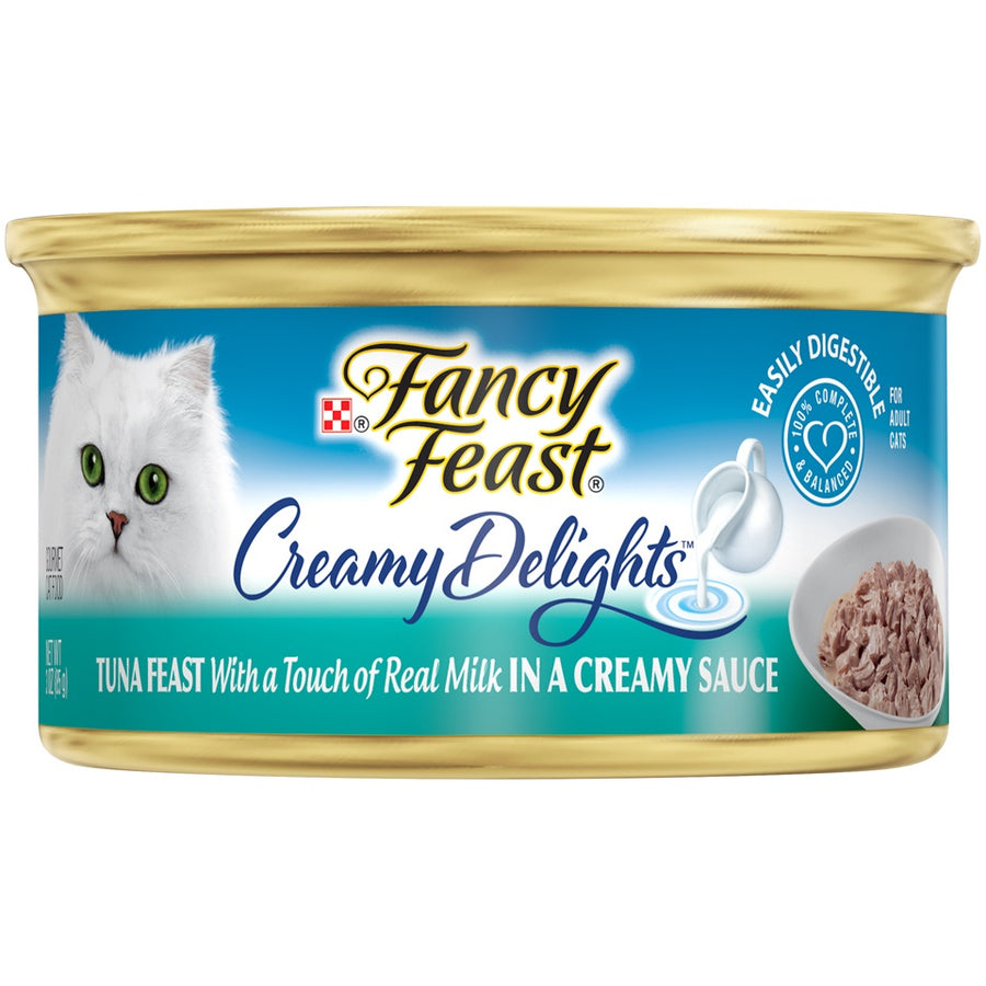 Fancy Feast Creamy Delights Grilled Tuna Feast In A Creamy Sauce Canned Cat Food