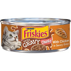 Friskies Extra Gravy Chunky with Chicken in Savory Gravy Canned Cat Food