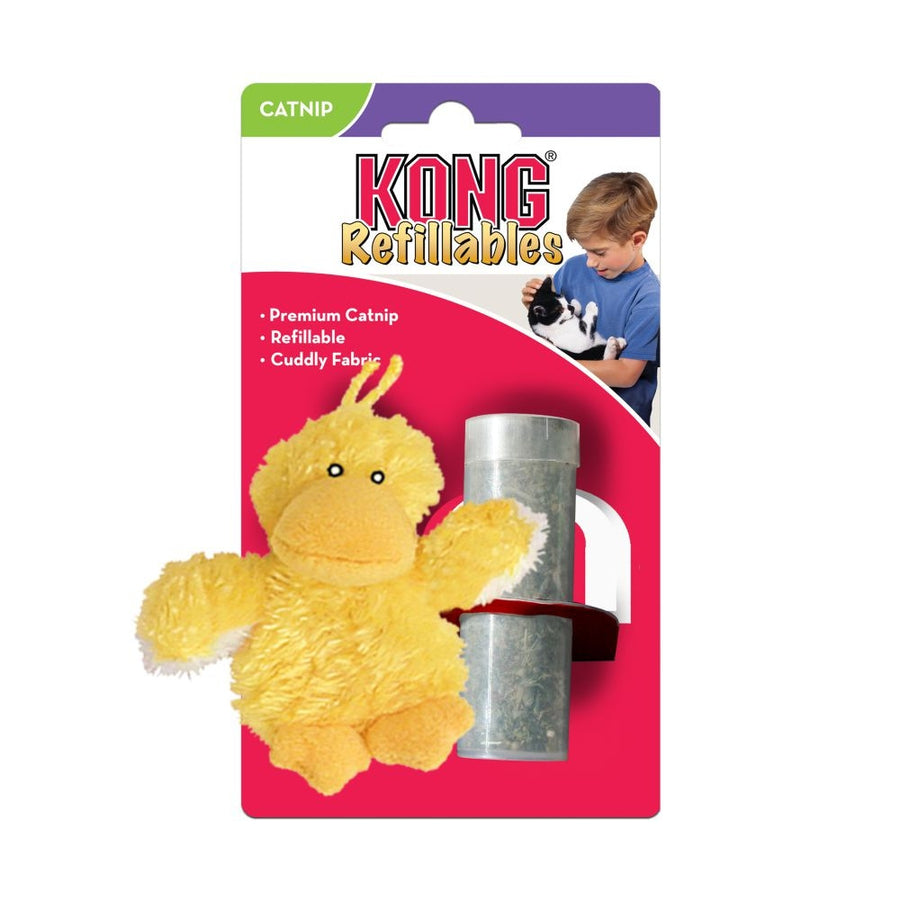 KONG Duckie Refillable Catnip Plush Toy