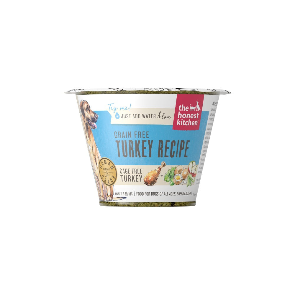 The Honest Kitchen Grain Free Turkey Recipe Dehydrated Dog Food Cups