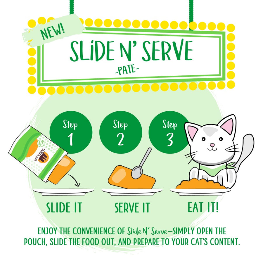 Weruva Slide N' Serve Grain Free Let's Make a Meal Lamb & Mackerel Dinner Wet Cat Food Pouch