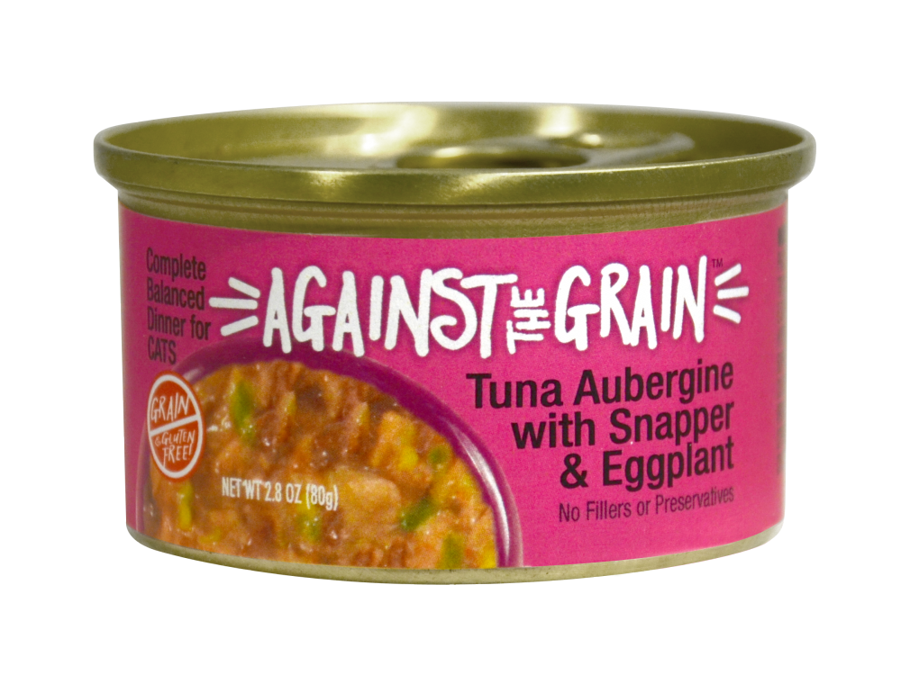 Against the Grain Farmers Market Grain Free Tuna Aubergine With Snapper & Eggplant Canned Cat Food