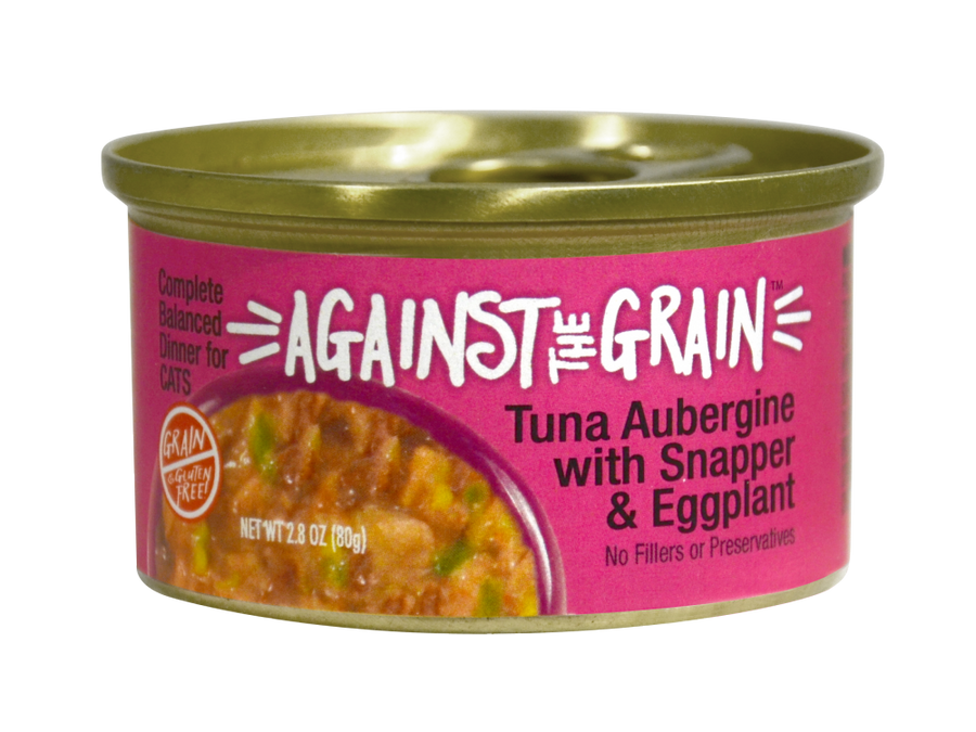 Against the Grain Farmers Market Grain Free Tuna Aubergine With Snapper & Eggplant Canned Cat Food