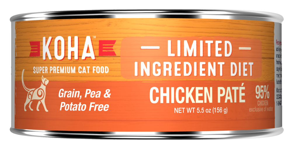 KOHA Grain & Potato Free Limited Ingredient Diet Chicken Pate Canned Cat Food