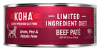 KOHA Grain & Potato Free Limited Ingredient Diet Beef Pate Canned Cat Food