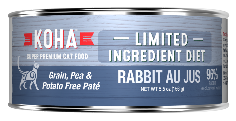KOHA Grain & Potato Free Limited Ingredient Diet Rabbit Pate Canned Cat Food