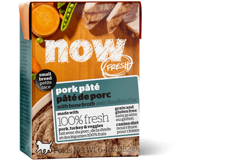 Petcurean NOW! Fresh Grain Free Small Breed Pork Pate Wet Dog Food