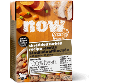 Petcurean NOW! Fresh Grain Free Small Breed Shredded Turkey Recipe Wet Dog Food