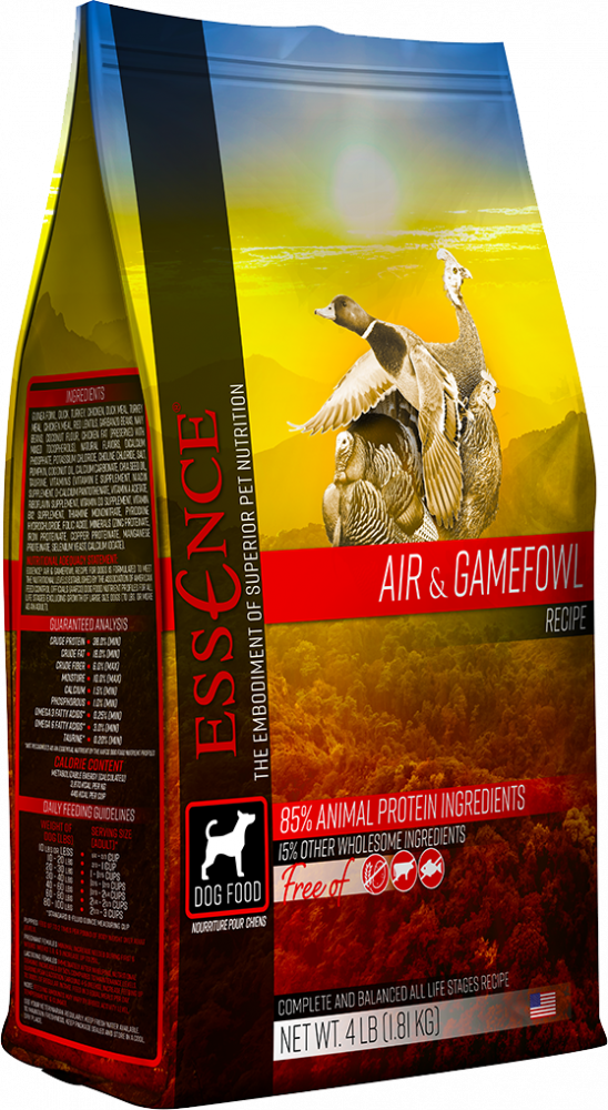 Essence Grain Free Air & Gamefowl Recipe Dry Dog Food