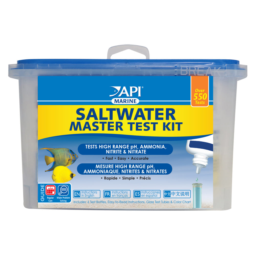 API Saltwater Master Test Kit 550-Test Saltwater Aquarium Water Test Kit