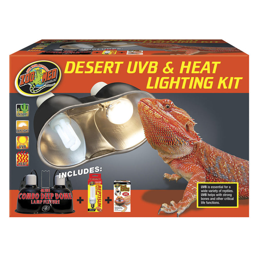 Zoo Med Desert UVB & Heat Lighting Kit