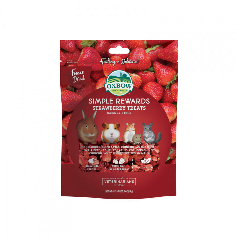 Oxbow Animal Health Simple Rewards Strawberry Treats