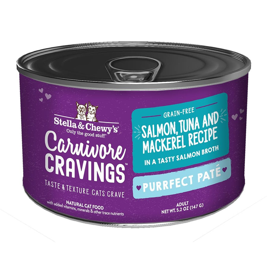 Stella & Chewy's Canivore Cravings Salmon,Mackerel & Tuna Pate Canned Cat Food