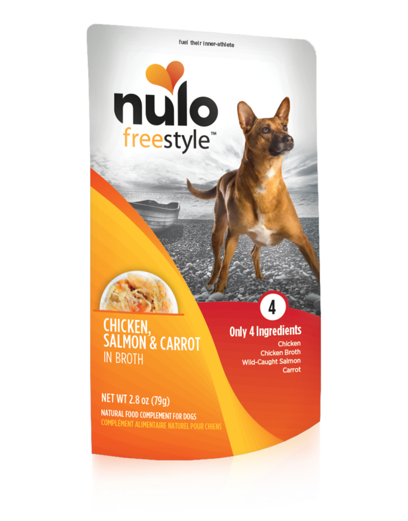 Nulo Freestyle Chicken Salmon and Carrot In Broth Dog Food Topper