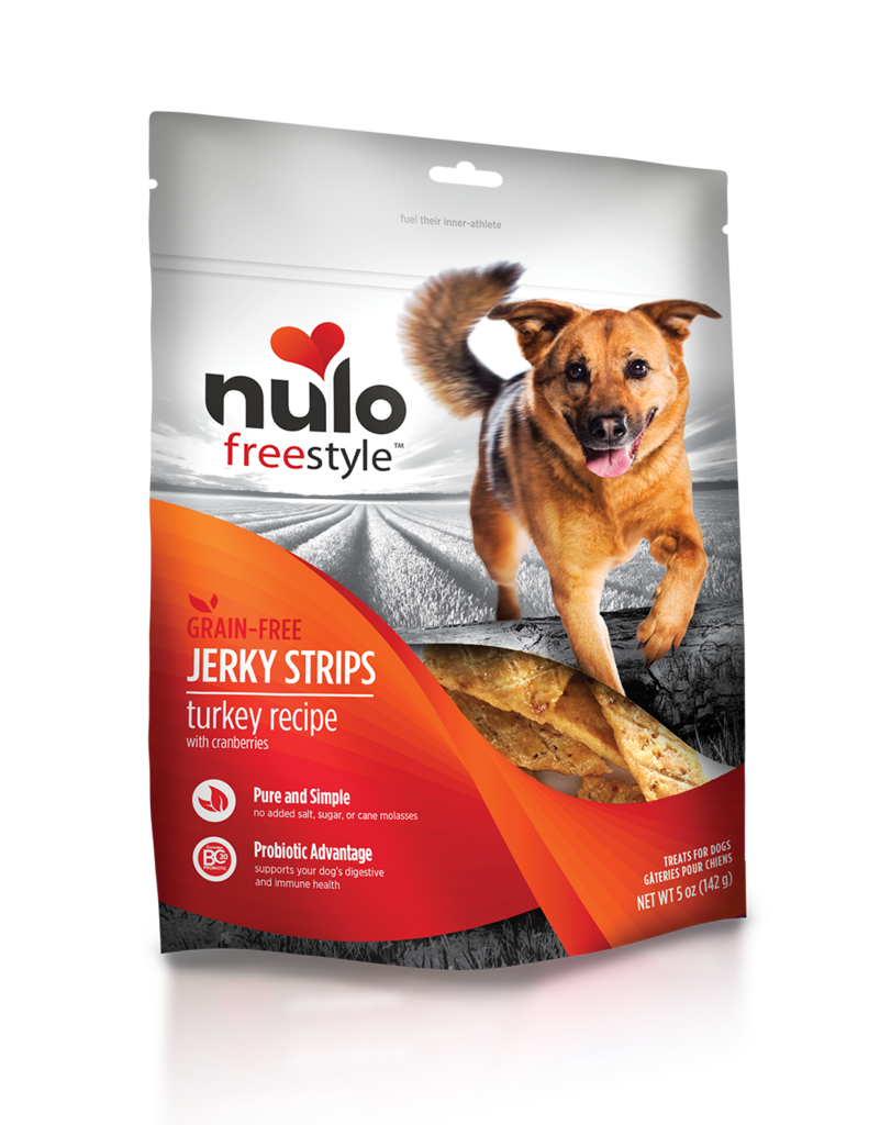 Nulo Freestyle Grain Free Turkey with Cranberries Recipe Jerky Dog Treats
