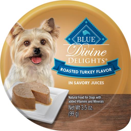 Blue Buffalo Blue Delights Small Breed Roasted Turkey Pate Dog Food Cup
