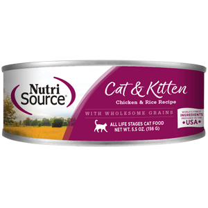 NutriSource Cat & Kitten Chicken & Rice Canned Cat Food