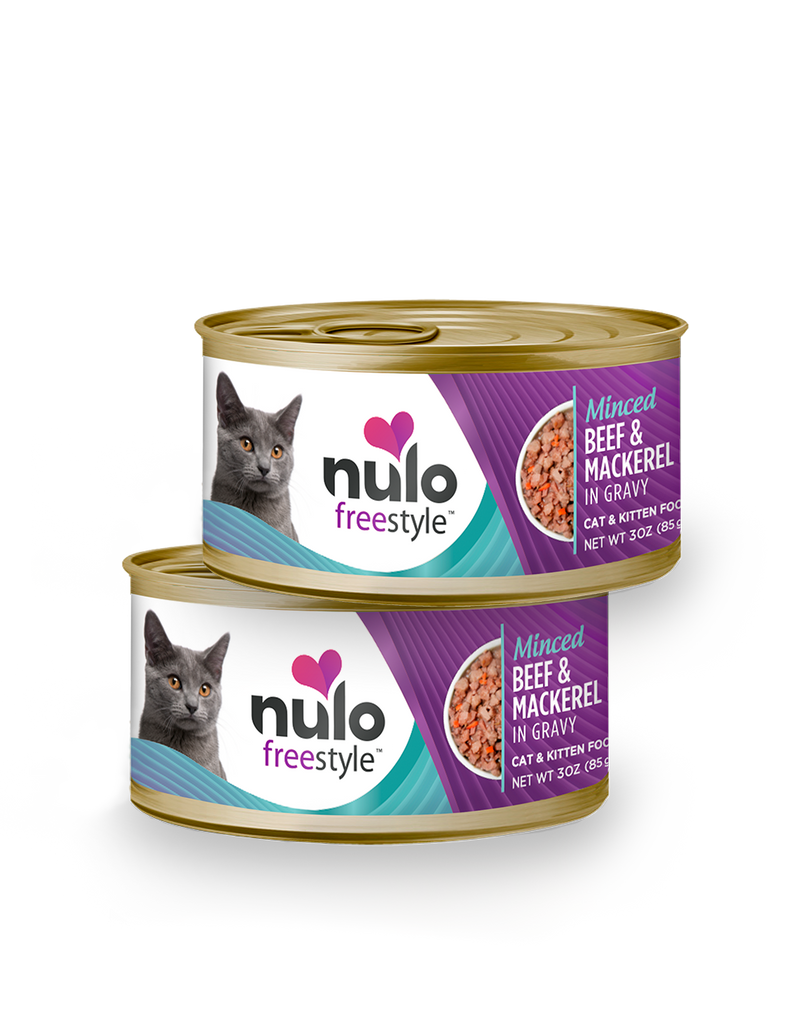 Nulo Freestyle Grain-Free Minced Beef & Mackerel Canned Cat Food