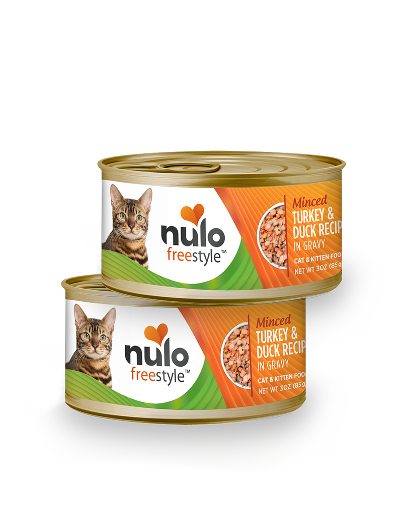 Nulo Freestyle Grain Free Minced Turkey Duck Wet Cat Food Incredible Pets