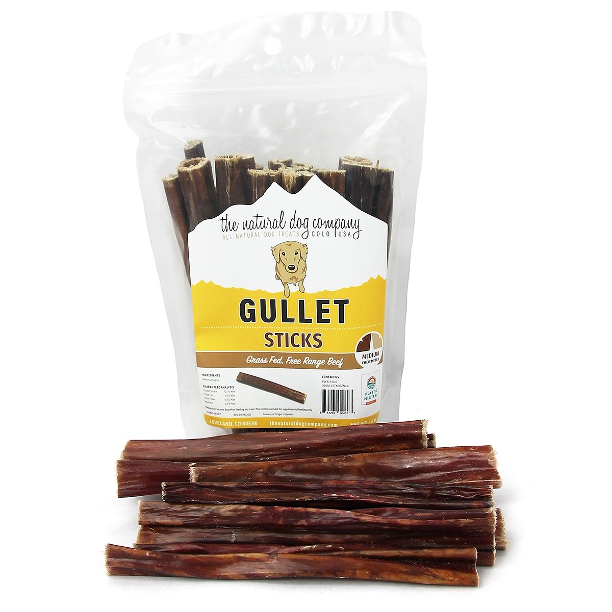 Tuesday's Natural Dog Company Beef Gullet Sticks Dog Treat