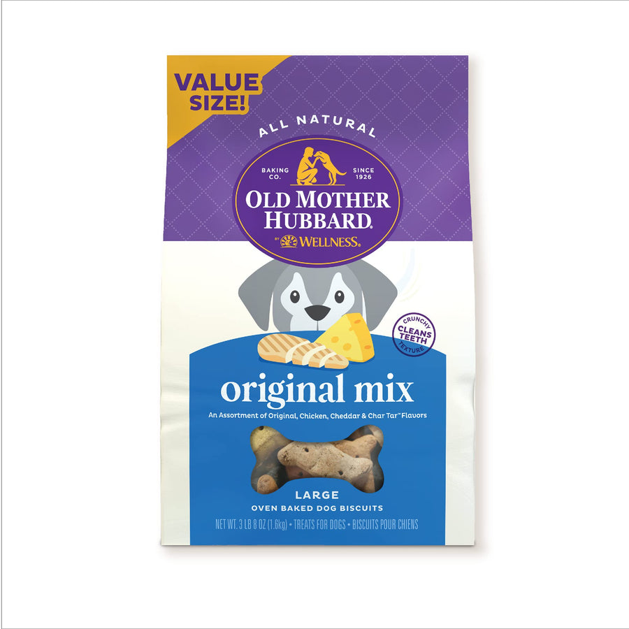 Old Mother Hubbard Mothers Solutions Crunchy Natural Original Assortment Large Biscuits Dog Treats