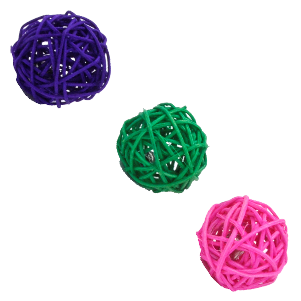 Coastal Wicker Ball Cat Toy