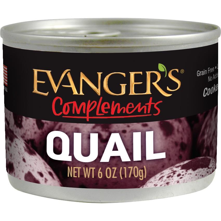 Evanger's Complements Grain Free Quail Canned Food for Dogs and Cats