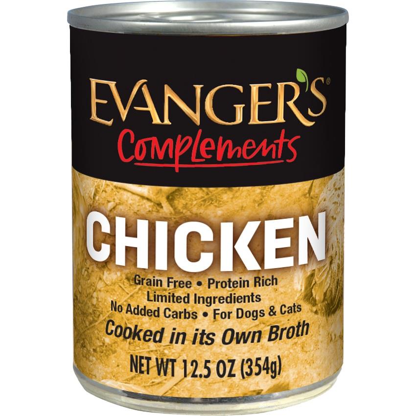 Evanger's Complements Grain Free Chicken Canned Dog and Cat Food