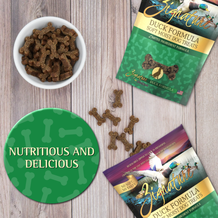 Zignature Grain Free Duck Formula Soft Moist Dog Treats